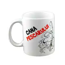 Alternative view of Cana ceramica 300 ml "Cana Pescarului", in cutie decorativa - Funny Mug