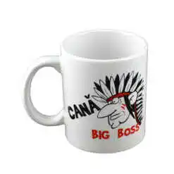 Alternative view of Cana ceramica 300 ml "Big Boss", in cutie decorativa - Funny Mug