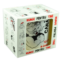 Cana ceramica 300 ml "100% barbat", in cutie decorativa - Funny Mug
