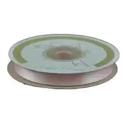 Rola panglica satin Roz pal 10 mm x 25 m, Art Deco