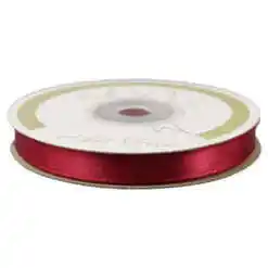 Rola panglica satin Bordo 10 mm x 25 m, Art Deco