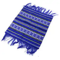 Servetel artizanal 40x40 CM Albastru/Alb