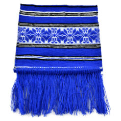 Stergar artizanal traditional 40x17 cm, Albastru/Alb