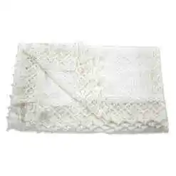 Fata de masa traditionala din bumbac 90x45 CM Alb