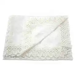Fata de masa traditionala din bumbac 75x45 CM Alb