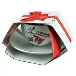 Ceasca cu farfurie din ceramica "A legszuperebb nagymamanak", in ambalaj cadou