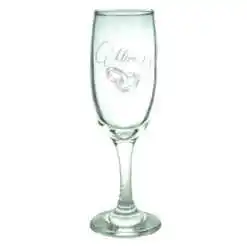 Alternative view of Set 2 pahare sampanie nunta "Mireasa/Mire", inele