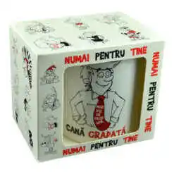 Cana ceramica 300 ml "Cana Gradata", in cutie decorativa - Funny Mug