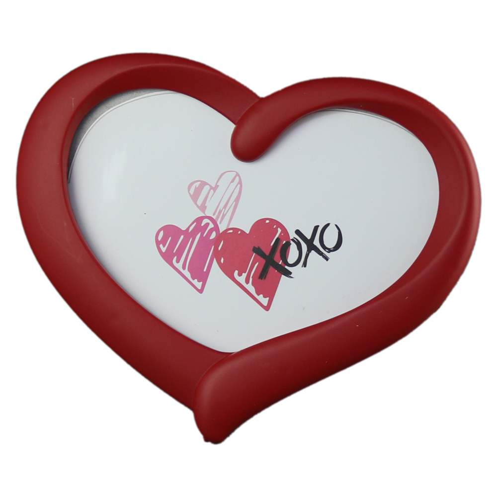 Rama foto din plastic - Dim. poza 13x18 cm -Design Inima