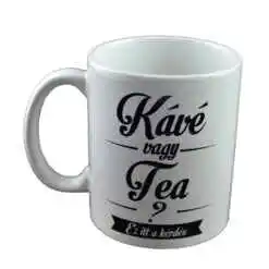 Alternative view of Cana ceramica Boss Mug 300 ml "Kave vagy tea, ez itt a kerdes", in cutie decorativa