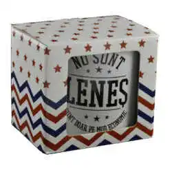 Alternative view of Cana ceramica Boss Mug 300 ml "Nu sunt lenes, sunt doar pe mod economic", in cutie decorativa