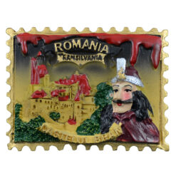 Magnet de frigider din rasina Romania/Transilvania 7x5 CM