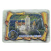 Magnet de frigider din material plastic, Castelul Bran, 10x7 CM