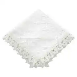 Servetel traditional din bumbac 30x30 Alb