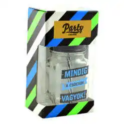 Alternative view of Cana cu paie tip borcan 450 ml- "MIndig a csucson vagyok!"