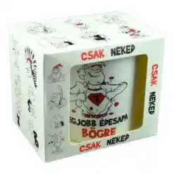 Cana ceramica 300 ml "Legjobb edesapa bogre", in cutie decorativa - Funny Mug