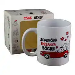 Alternative view of Cana ceramica 300 ml "Legmenobb edesanya bogre", in cutie decorativa - Funny Mug