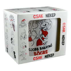 Cana ceramica 300 ml "Legjobb baratno bogre", in cutie decorativa - Funny Mug