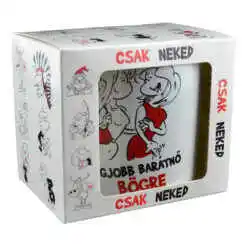 Cana ceramica 300 ml "Legjobb baratno bogre", in cutie decorativa - Funny Mug