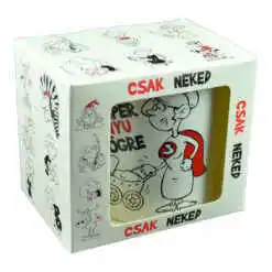 Cana ceramica 300 ml "Szuper anyu bogre", in cutie decorativa - Funny Mug