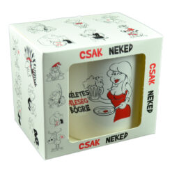 Cana ceramica 300 ml "Tokeletes feleseg bogre", in cutie decorativa - Funny Mug