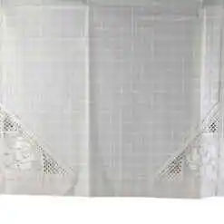 Fata de masa din bumbac 50x150 CM, runner, cu dantela trandafir