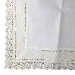 Alternative view of Fata de masa din bumbac 90x90 CM, cu broderie