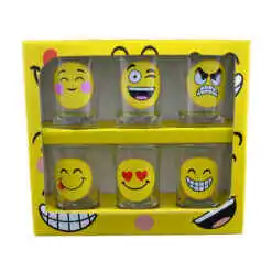 Alternative view of Set 6 pahare shot din sticla Emotes 35 ml