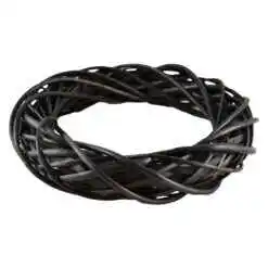 Coronita pentru decor din rachita 30 CM - Maro negricios