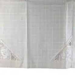 Fata de masa din bumbac 120x140 CM, cu dantela trandafir