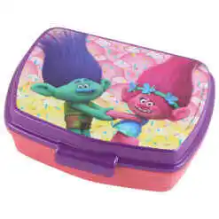 Cutie sandwich din plastic Trolls 17x13 CM