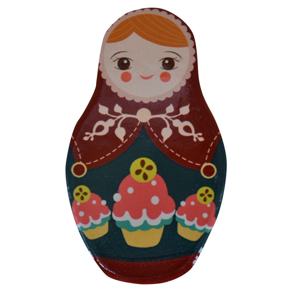 Magnet de frigider din ceramica 5x9 CM - Matrioska - imagine 6