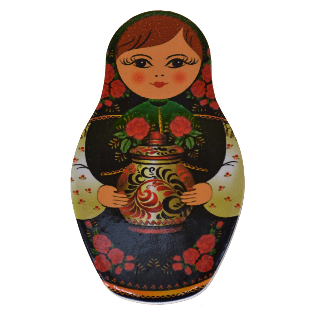 Magnet de frigider din ceramica 5x9 CM - Matrioska - imagine 8