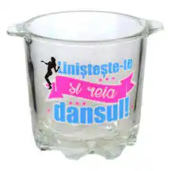 Frapiera gheata din sticla in cutie decorativa - Linisteste-te si reia dansul!