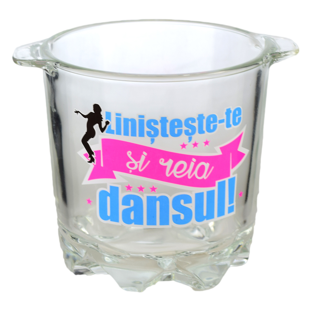 Frapiera gheata din sticla in cutie decorativa - Linisteste-te si reia dansul!