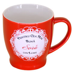 Cana ceramica "Pentru cea mai buna sora din lume" 200 ml