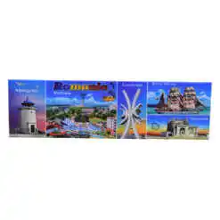 Magnet de frigider din plastic Black Sea/Romania 16x4 CM