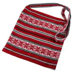 Traista traditionala cu baier, 32x35 cm, rosu