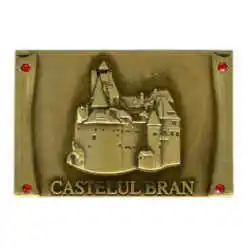 Magnet frigider din metal Castelul Bran, 6x4 CM