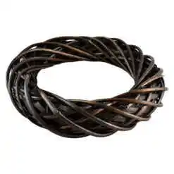 Coronita pentru decor din rachita 35 CM Maro inchis