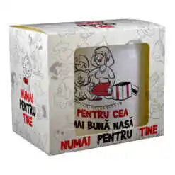 Alternative view of Cana ceramica 300 ml, "Cea mai buna nasa", in cutie decorativa - Funny Mug