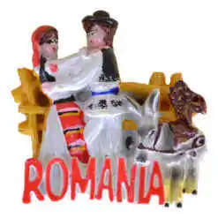 Magnet de frigider din rasina 7x8 CM - Design Traditional