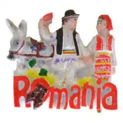 Alternative view of Magnet de frigider din rasina 7x8 CM - Design Traditional