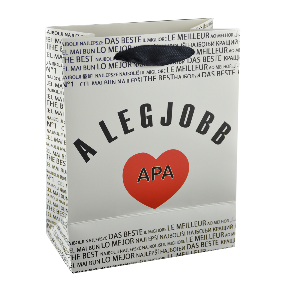 Punga cadou din hartie laminata 18x23 CM - A legjobb apa/The best dad