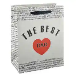 Alternative view of Punga cadou din hartie laminata 18x23 CM - A legjobb apa/The best dad