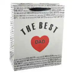 Alternative view of Punga cadou din hartie laminata 26x32 CM - A legjobb apa/The best dad