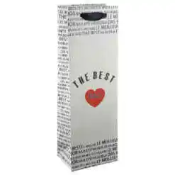 Alternative view of Punga cadou pentru bauturi realizata din hartie laminata - A legjobb apa/The best dad