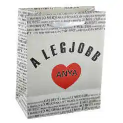 Punga cadou din hartie laminata 18x23 CM - A legjobb anya/The best mom