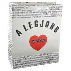 Punga cadou din hartie laminata 26x32 CM - A legjobb anya/The best mom