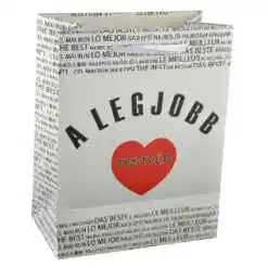 Punga cadou din hartie laminata 18x23 CM - A legjobb testver/The best brother